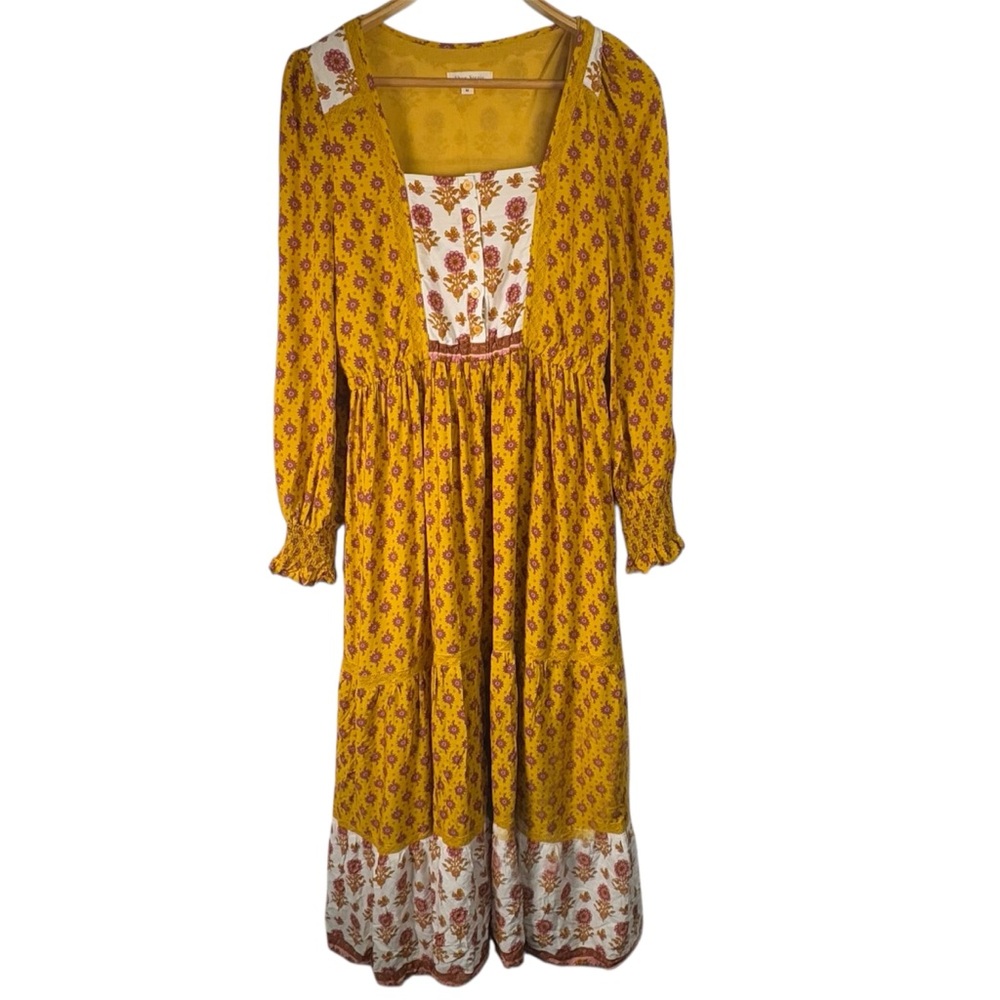 Yellow Bohemian Dress – Feminine and Flowy